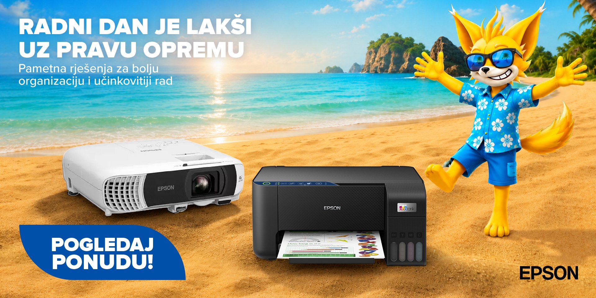 Epson projektori i oprema na akciji 